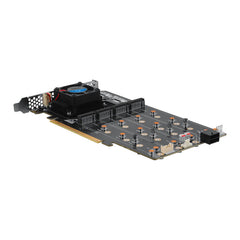 oaknode 8-Drive NVMe SSD to PCIe 4.0 X 16 Adapter Card with Active Cooling