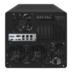 Oak Networks N12-Q670-MATX Black Aluminium 12-bay NAS Private Cloud TX Power Supply