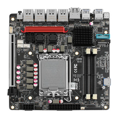 New Q670 4x Intel 2.5G Ethernet port 6-bay NAS motherboard for Intel 12/13/14 generation CPU | 3x M.2 NVMe | 8x SATA3.0 | HDMI+DP 4K@60Hz vPro Enterprise-class Commercial NAS