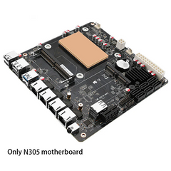 12th Gen Intel i3-N305 N355 N100 N150 NAS monster board 6-bay 4x 2.5G/6x SATA3.0/2x M.2 NVMe/115X radiator ITX board type motherboard