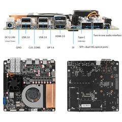 12th generation i5-12405H & 13th generation U300e Processon 10G full flash 4M2 4U2 NAS Board