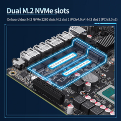 12th/13th generation Core 8505 NAS/i5-12450H motherboard/4x2.5G/6 SATA3.0/6x M.2 NVMe/dual SFF-8643
