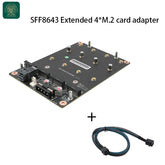 SFF8643 Extended 4*M.2 card adapter Only suitable for Q670 4-net motherboard