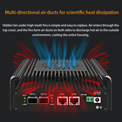 Firewall Mini PC 2x10G SFP+ 2xi226-V 2.5G Intel 3 N355/N150 Soft Routing 2xNVMe DDR5 MiniPC NAS Server Proxmox
