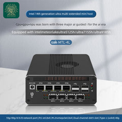 New Firewall 155H Intel 14th Generation Ultra Triple AI Engine CWWK Firewall Mini PC 2x10G SFP+ 2xi226-V 2.5G Intel 3 N355/N150 Soft Routing 2xNVMe DDR5 MiniPC NAS Server Proxmox Dual Channel 2xM,2NVMe