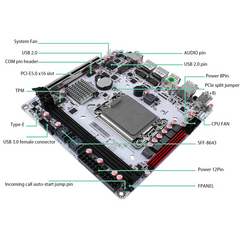 Q670-8Bay NAS Mini ITX Motherboard Upgraded Version,LGA1700 Supports intell12-14 Gen Processors,DDR5,Dual 4k Displays,5X USB3/2,8 SATA3.0 Ports, I226LM 2.5G with vPro