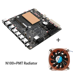 12th Gen Intel i3-N305 N355 N100 N150 NAS monster board 6-bay 4x 2.5G/6x SATA3.0/2x M.2 NVMe/115X radiator ITX board type motherboard