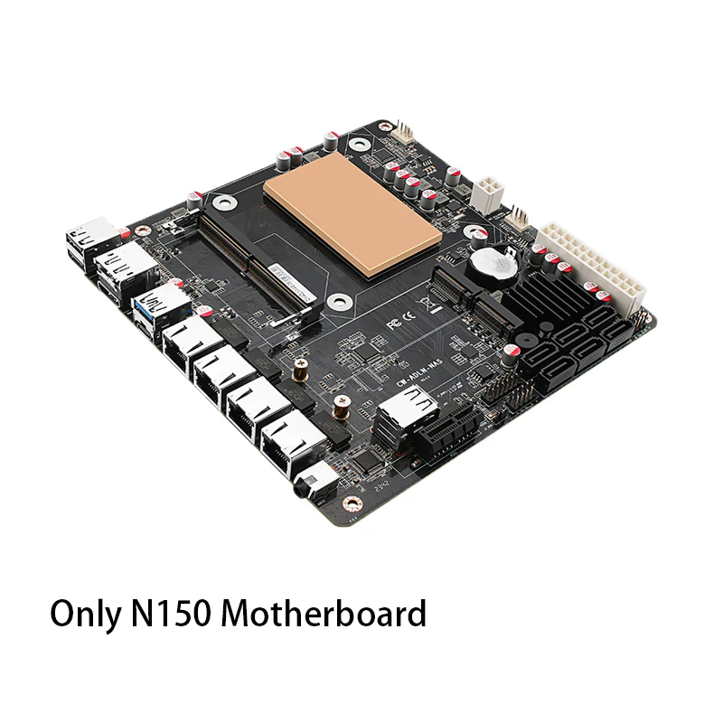 12th Gen Intel i3-N305 N355 N100 N150 NAS monster board 6-bay 4x 2.5G/6x SATA3.0/2x M.2 NVMe/115X radiator ITX board type motherboard