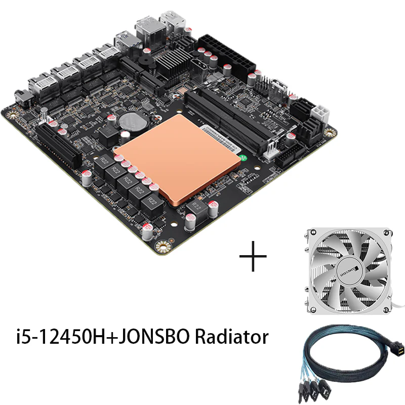 12th/13th generation Core 8505 NAS/i5-12450H motherboard/4x2.5G/6 SATA3.0/6x M.2 NVMe/dual SFF-8643