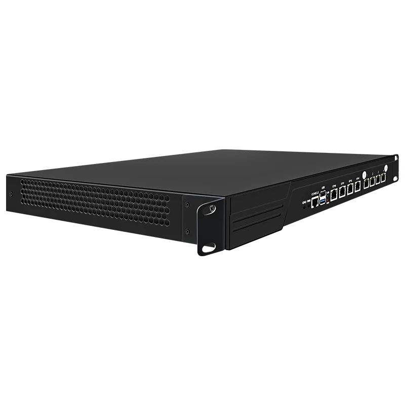 12th generation N100/I3-N305 dual 10G optical port/4 power + 4 power network security industrial computer/support iQIYI/security gateway firewall/bastion host/AC control/online behavior management
