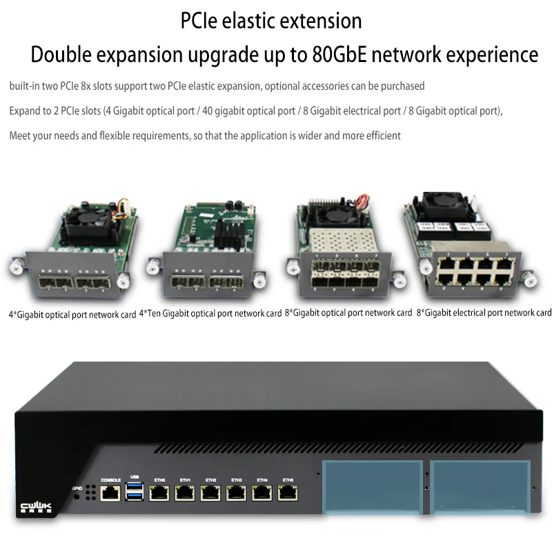 C236 industrial PC 8 gigabit optical port Core 7 generation i3i5i7 visual detection SD-WAN Aikuai cable soft routing enterprise cloud server virtual ESXi edge computing IPTV gateway
