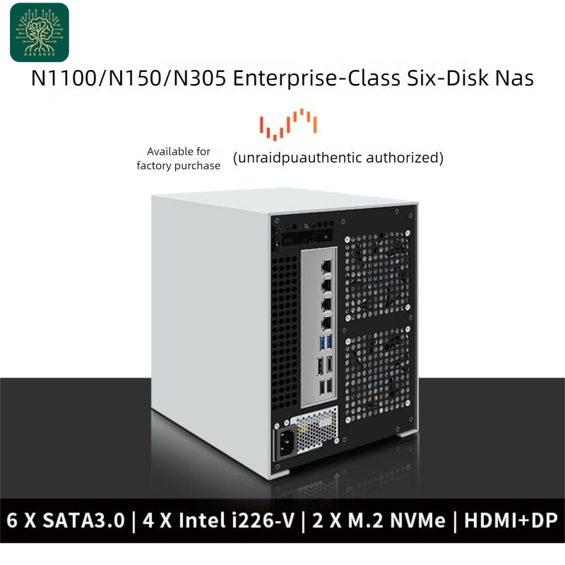 Oak Networks N100/N150/N305 NSA Demon Board supporting enterprise-class six-drive NAS complete / Dual M.2/I226 NIC/ITX/UNRAID