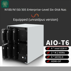 Oak Networks N100/N150/N305 NSA Demon Board supporting enterprise-class six-drive NAS complete / Dual M.2/I226 NIC/ITX/UNRAID