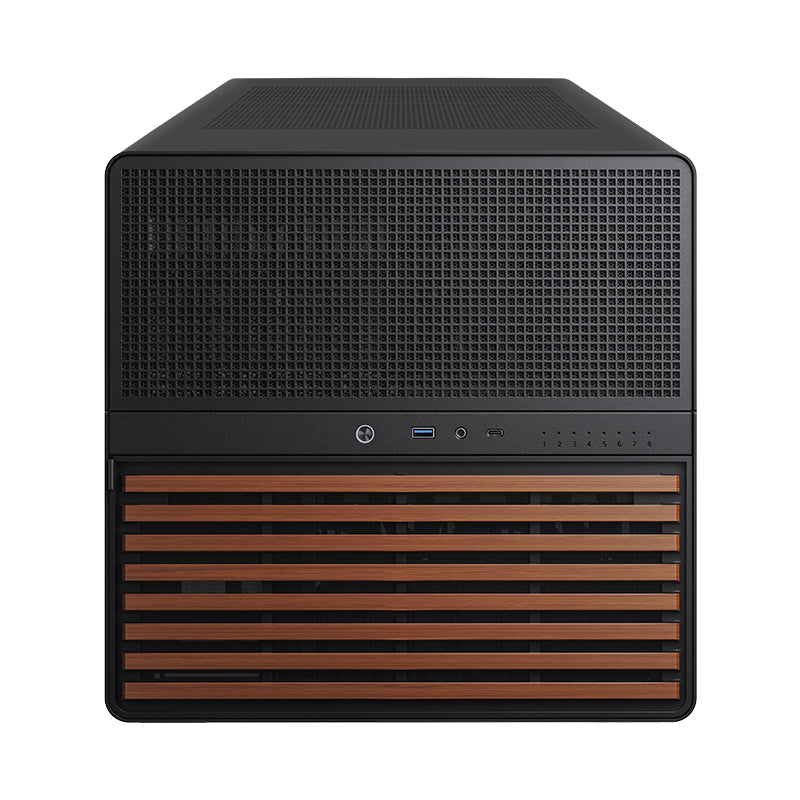 Oak Networks N12-Q670-MATX Black Aluminium 12-bay NAS Private Cloud TX Power Supply