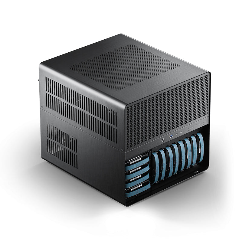 Oak Networks N12-Q670-MATX Black Aluminium 12-bay NAS Private Cloud TX Power Supply