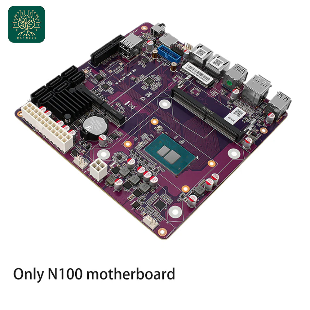 12th Gen i3-N305 N355 N100 N150 2*Intel i226-V 2.5G NAS Motherboard 6*SATA3.0 6-Bay Soft Rout 1*DDR5 4800MHz Firewall ITX Mainboard