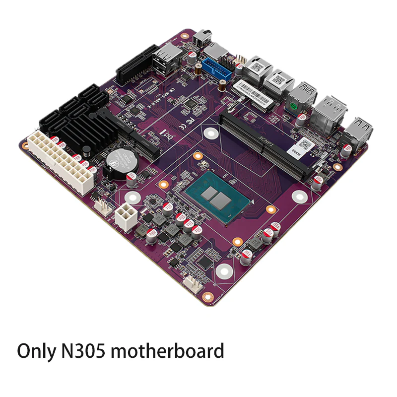 12th Gen i3-N305 N355 N100 N150 2*Intel i226-V 2.5G NAS Motherboard 6*SATA3.0 6-Bay Soft Rout 1*DDR5 4800MHz Firewall ITX Mainboard
