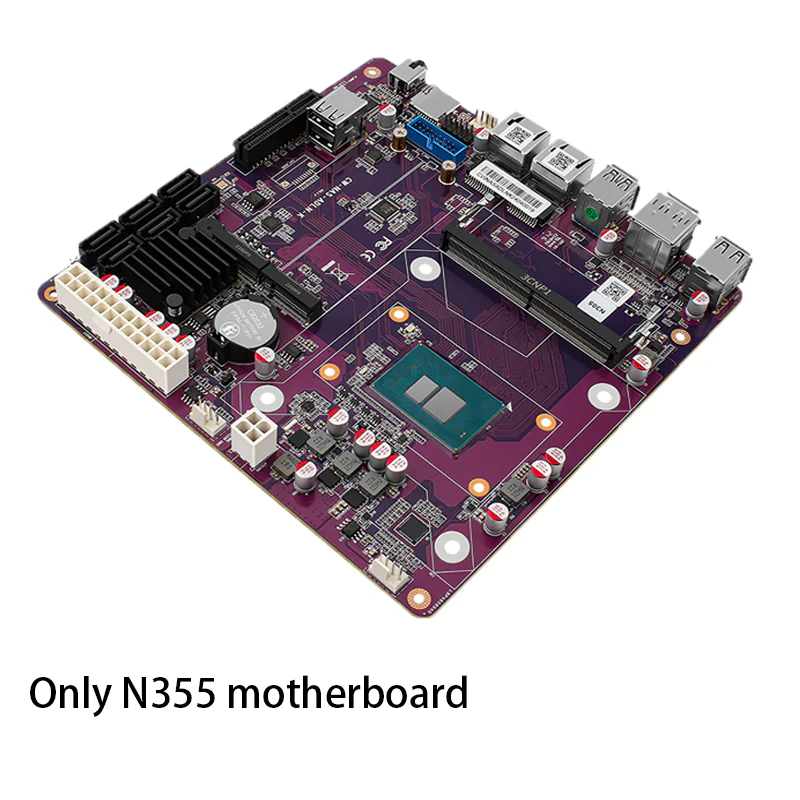 12th Gen i3-N305 N355 N100 N150 2*Intel i226-V 2.5G NAS Motherboard 6*SATA3.0 6-Bay Soft Rout 1*DDR5 4800MHz Firewall ITX Mainboard